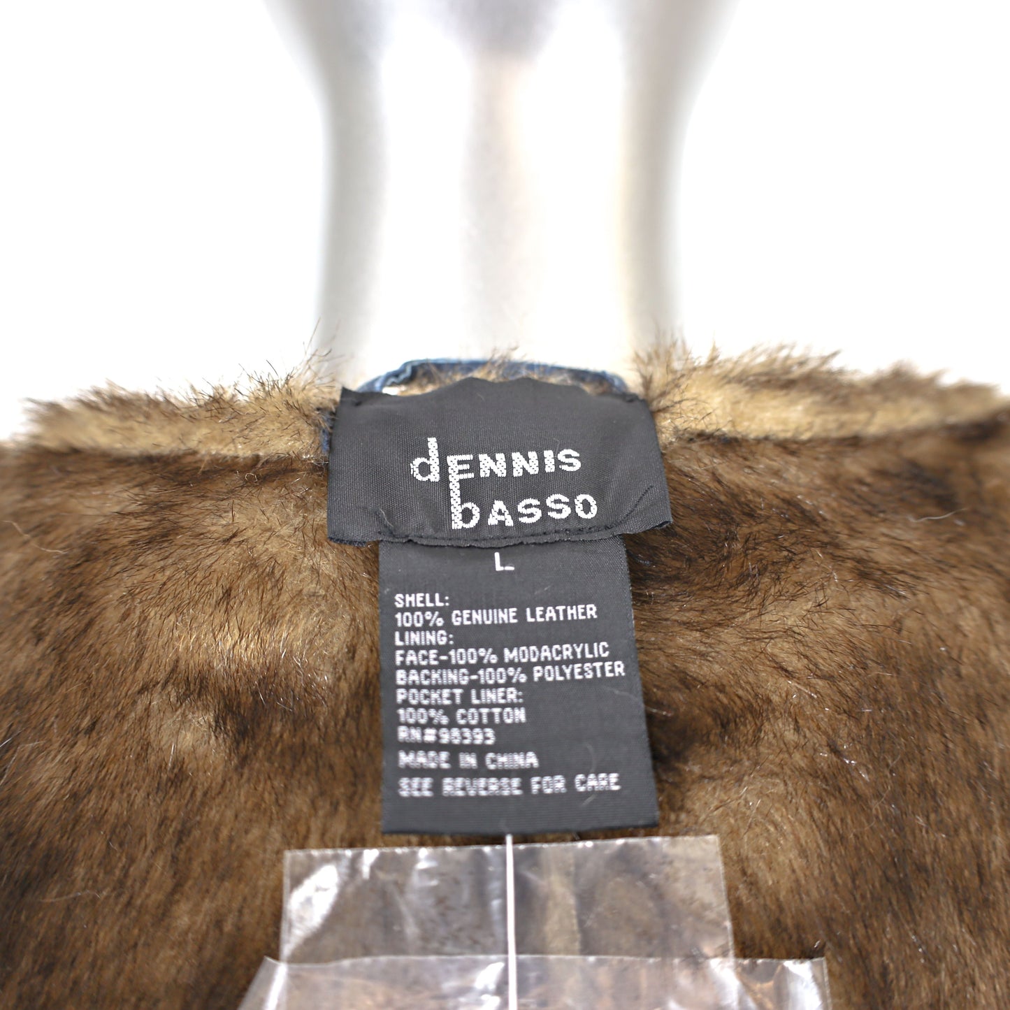 Dennis Basso Faux Fur Coat- Size L
