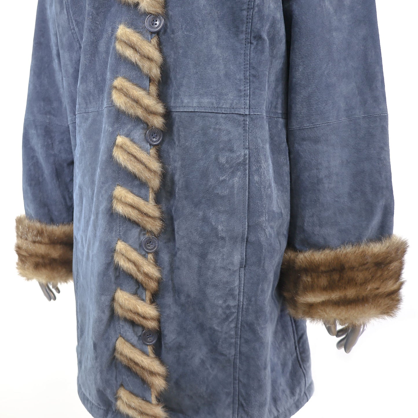 Dennis Basso Faux Fur Coat- Size L