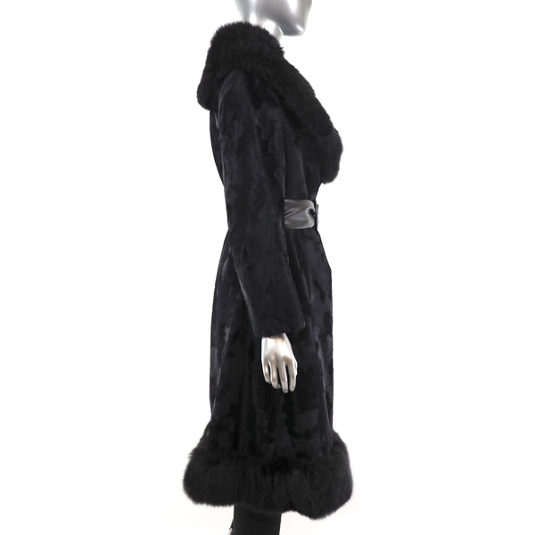 Faux Fur Coat- Size S