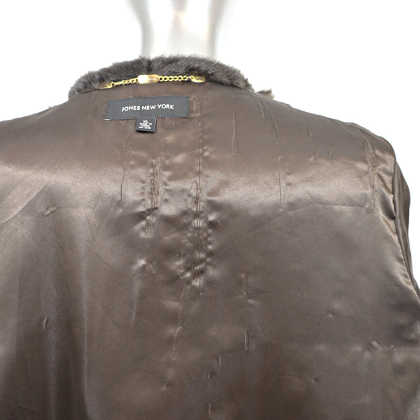 Faux Fur Coat- Size XL