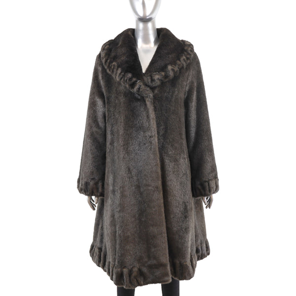 Faux Fur Coat- Size XL