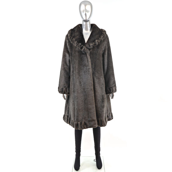 Faux Fur Coat- Size XL