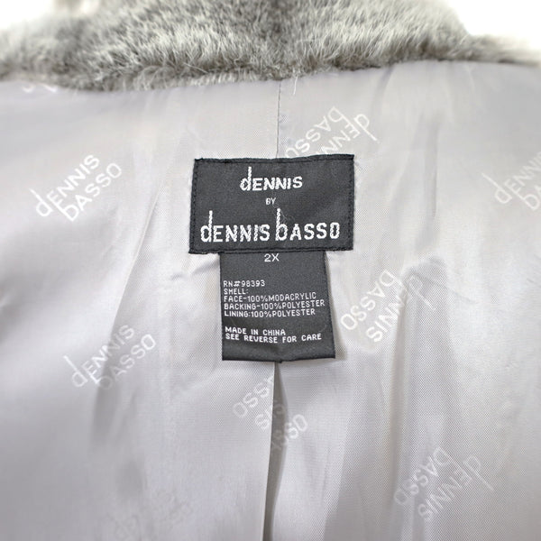 Dennis Basso Faux Fur 3/4 Coat- Size XXL-XXXL