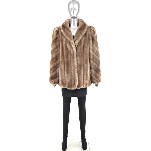 Faux Fur Jacket- Size L