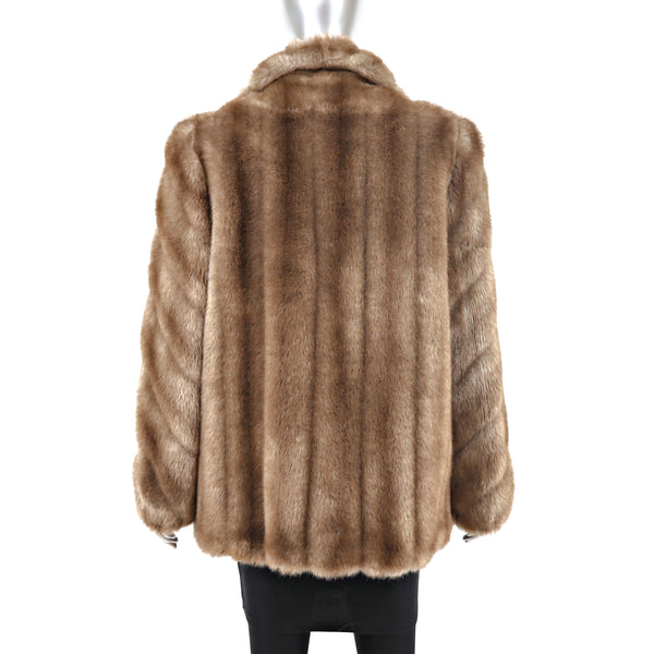 Faux Fur Jacket- Size L