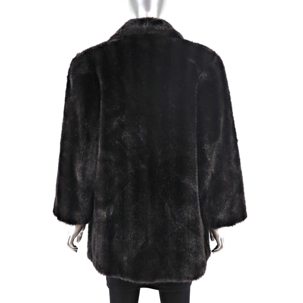 Faux Fur Jacket- Size M-L