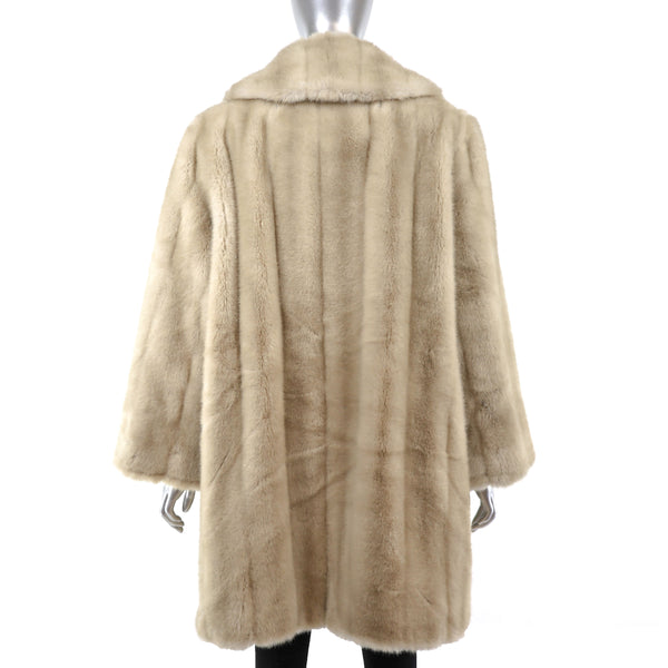 Faux Fur Coat- Size L