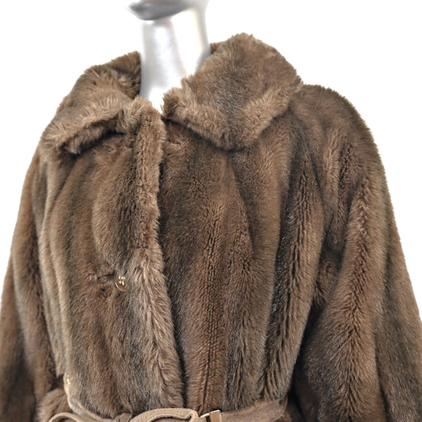 Faux Fur Jacket- Size XXL