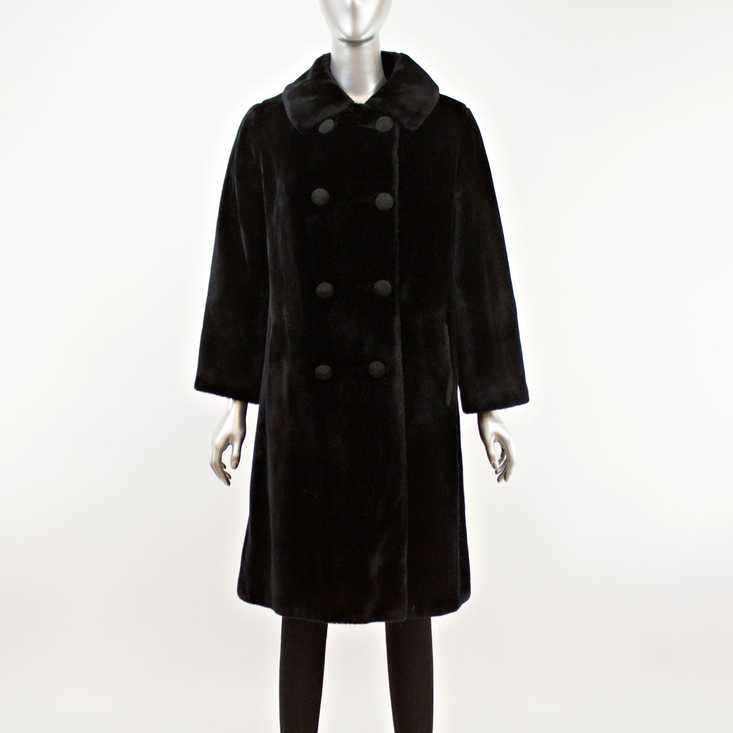 Faux Fur Coat- Size M