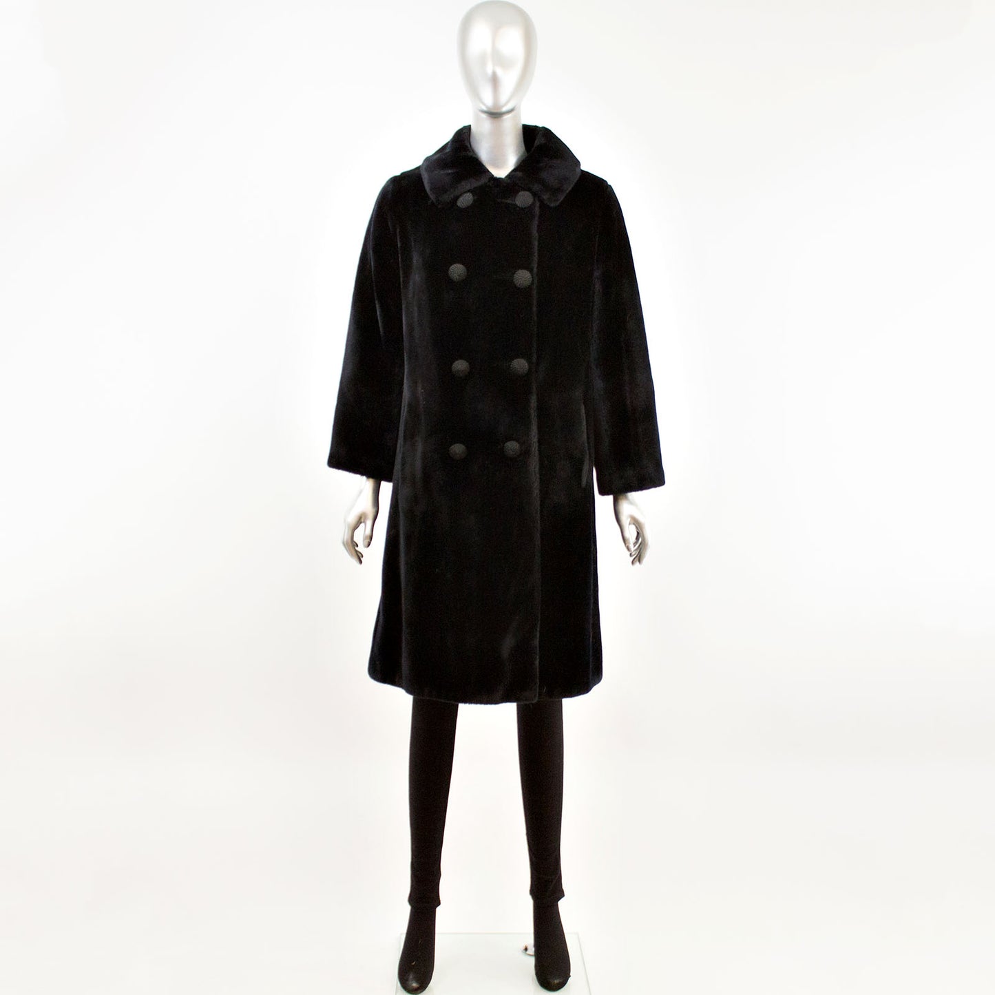 Faux Fur Coat- Size M
