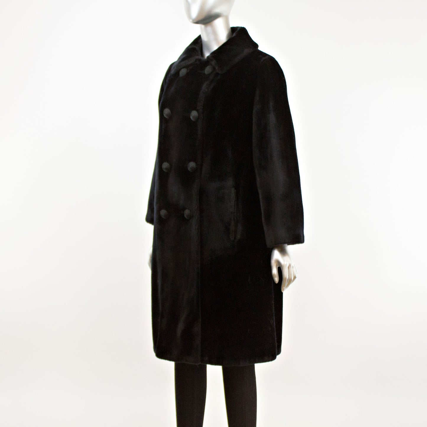 Faux Fur Coat- Size M