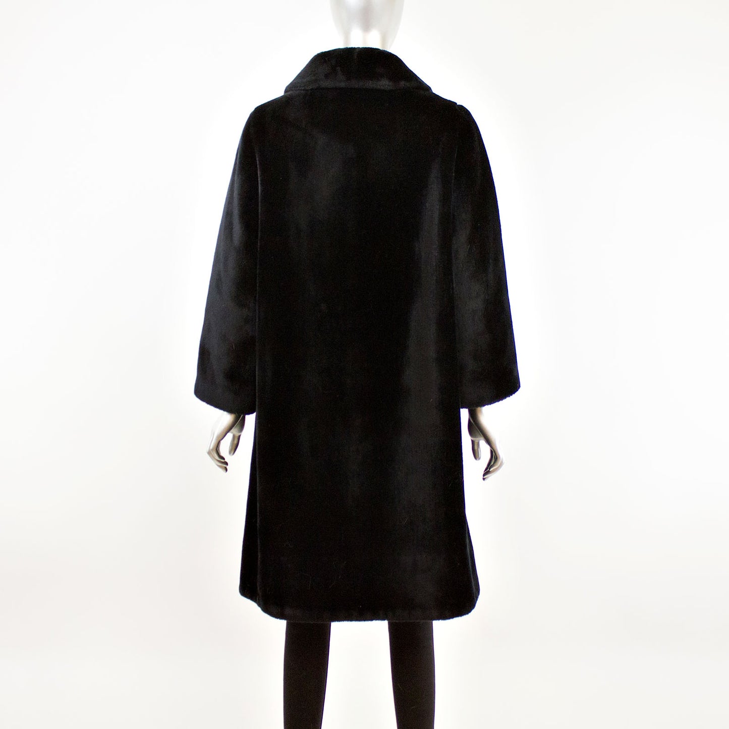 Faux Fur Coat- Size M