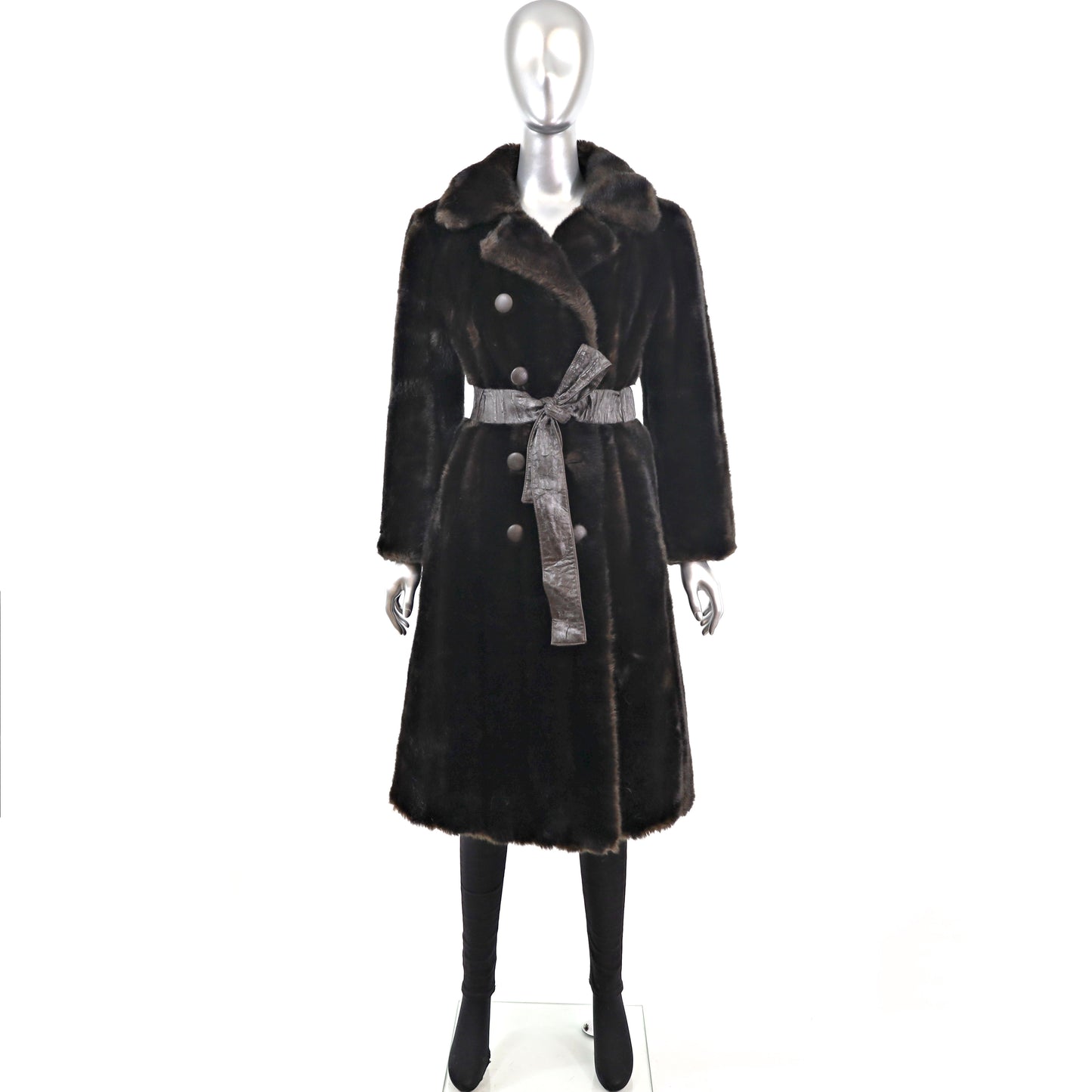 Faux Fur Coat- Size M