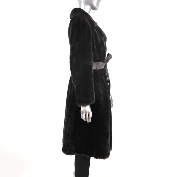 Faux Fur Coat- Size M