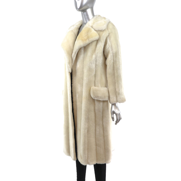 Faux Fur Coat- Size S