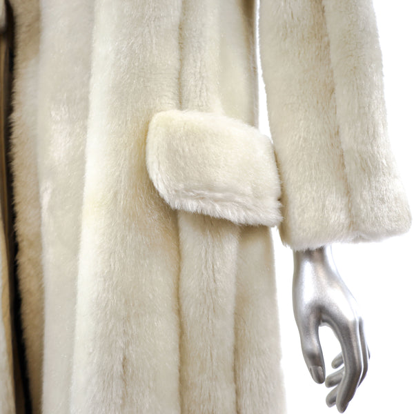 Faux Fur Coat- Size S