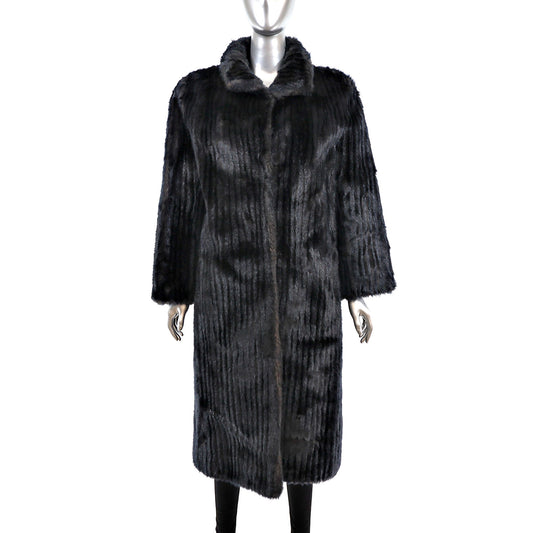 Faux Fur Coat- Size M
