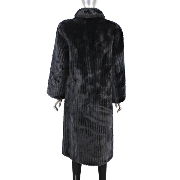 Faux Fur Coat- Size M