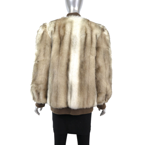 Faux Fur Jacket- Size S