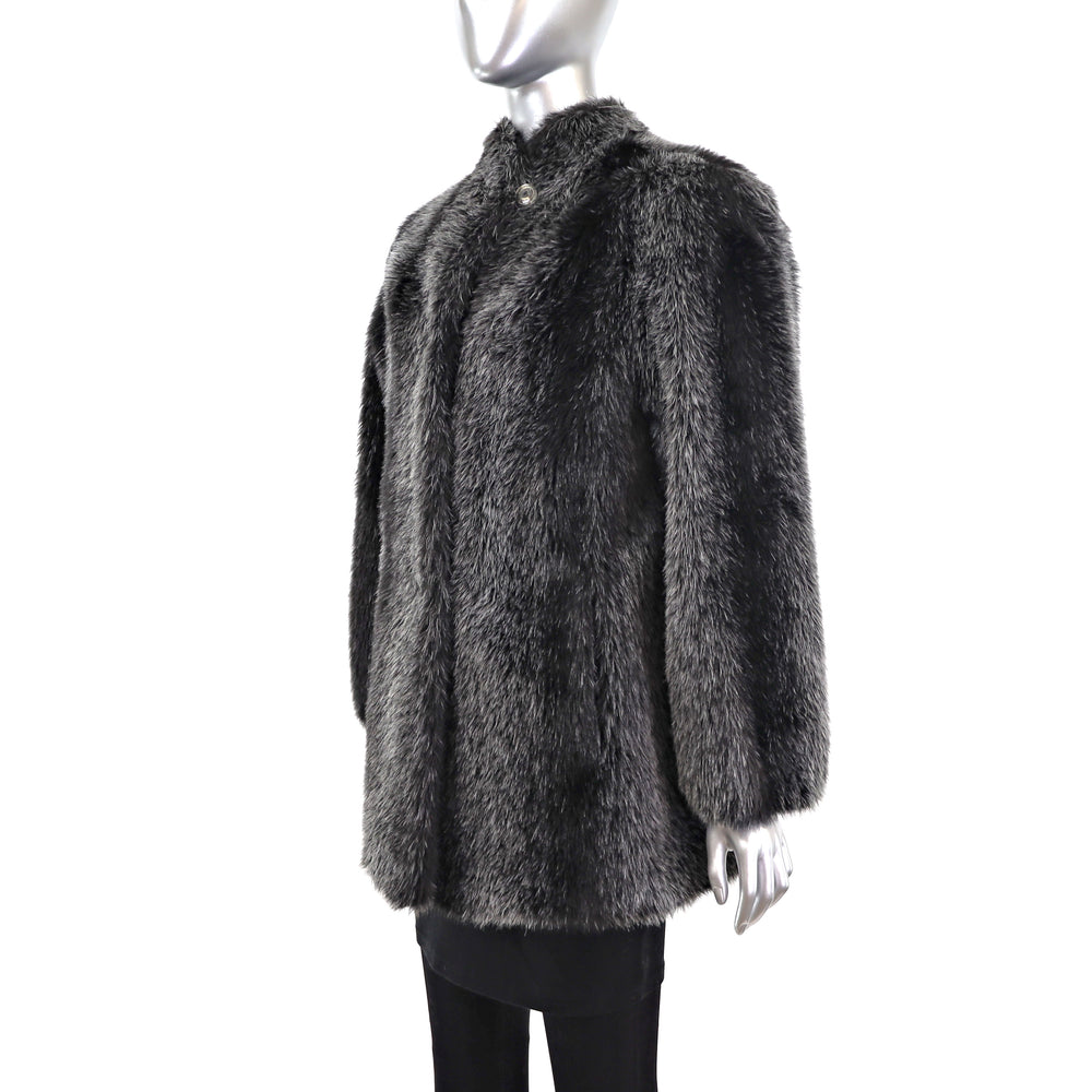 Faux Fur Jacket- Size M