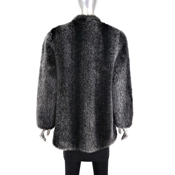 Faux Fur Jacket- Size M