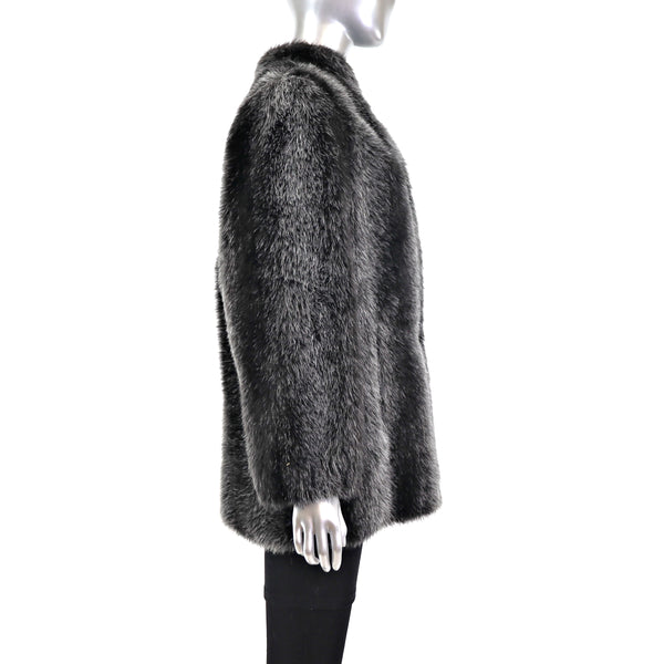 Faux Fur Jacket- Size M