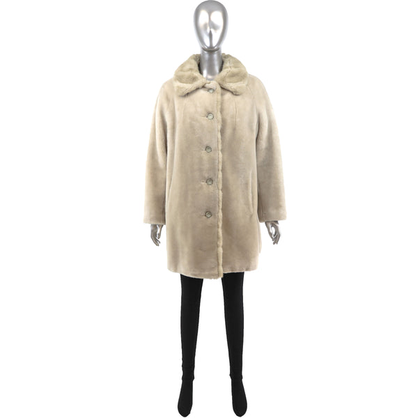 Faux Fur Jacket- Size L