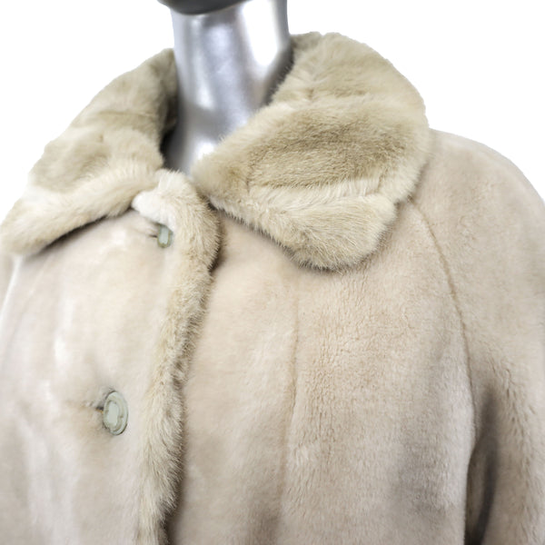 Faux Fur Jacket- Size L