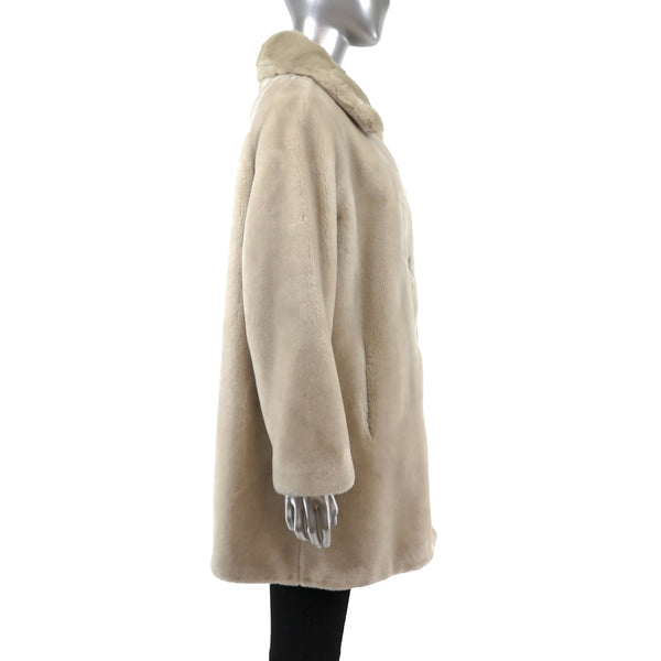 Faux Fur Jacket- Size L
