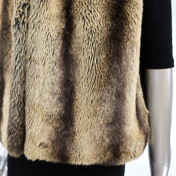 Faux Fur Vest- Size M-L