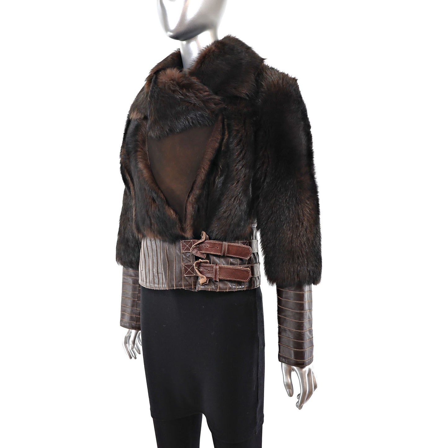 Faux Fur Jacket- Size S