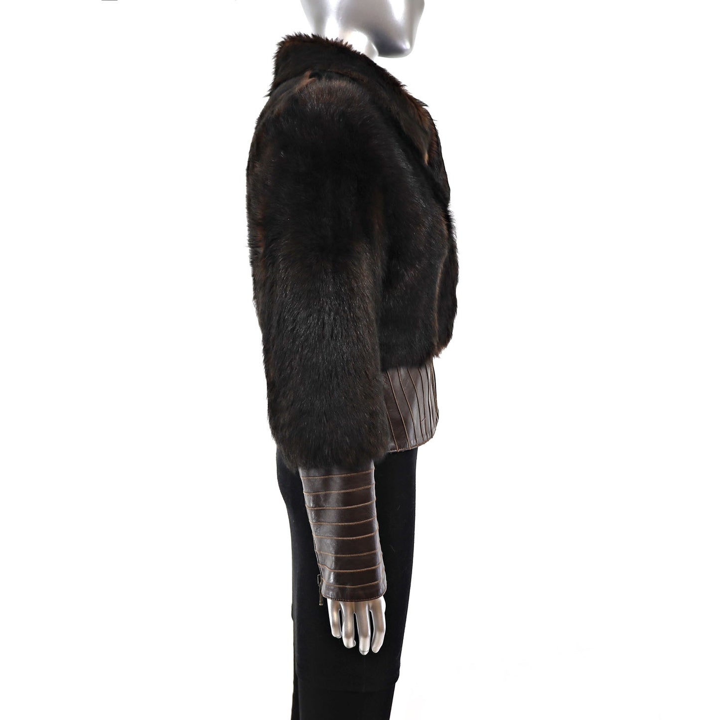 Faux Fur Jacket- Size S