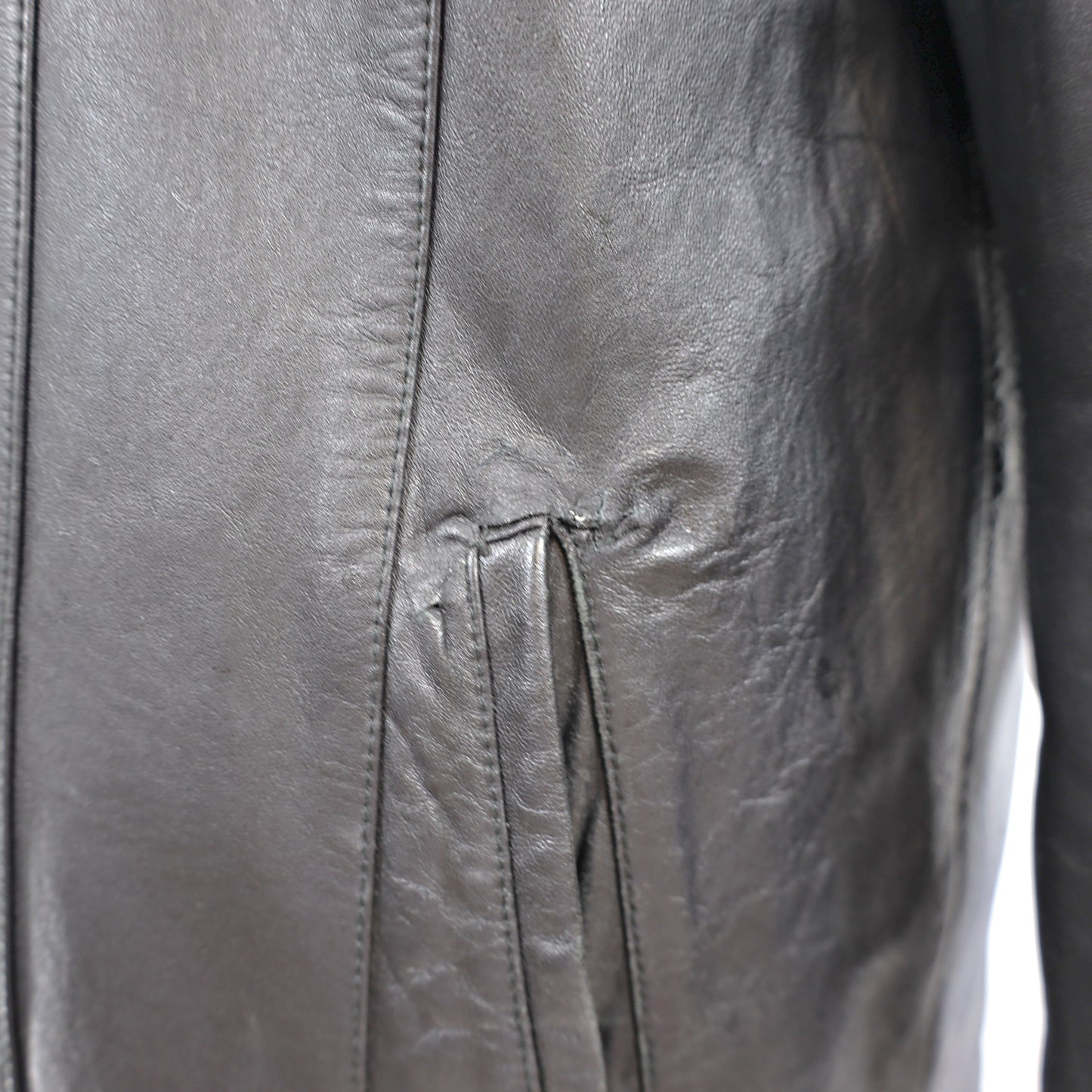 Faux Fur Jacket Reversible to Leather- Size M