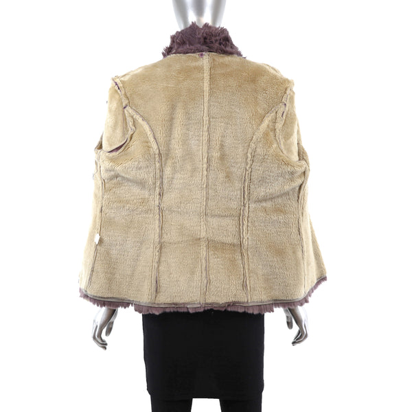 Faux Shearling Jacket- Size S-M