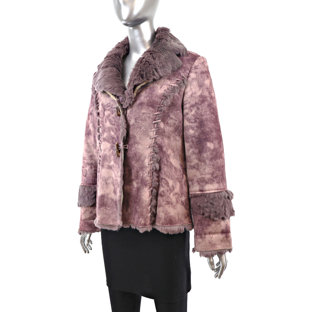 Faux Shearling Jacket- Size S-M