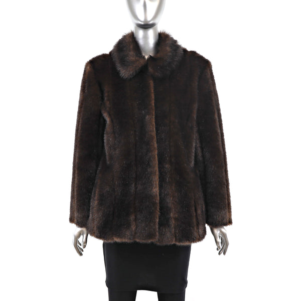 Faux Fur Jacket- Size S-M