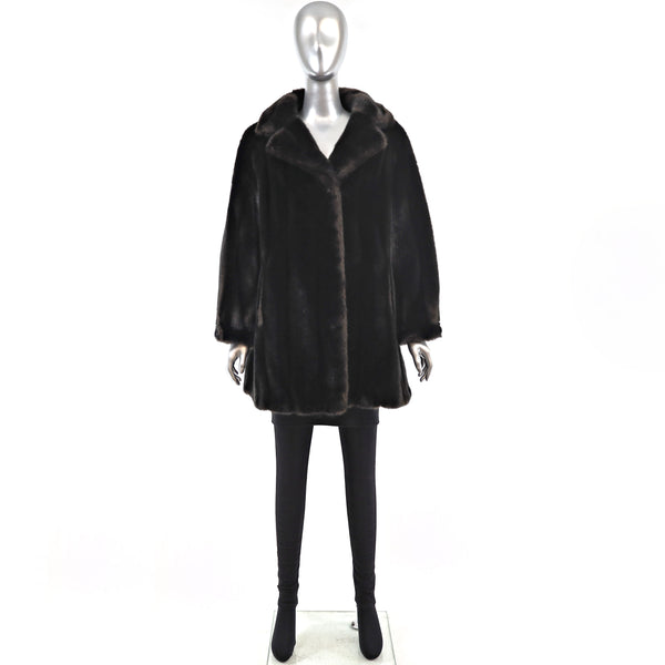 Faux Fur Jacket- Size L