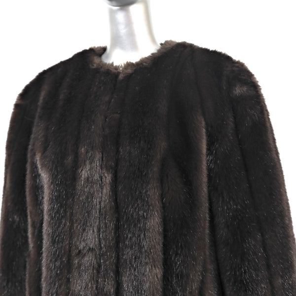 Faux Fur Jacket- Size L