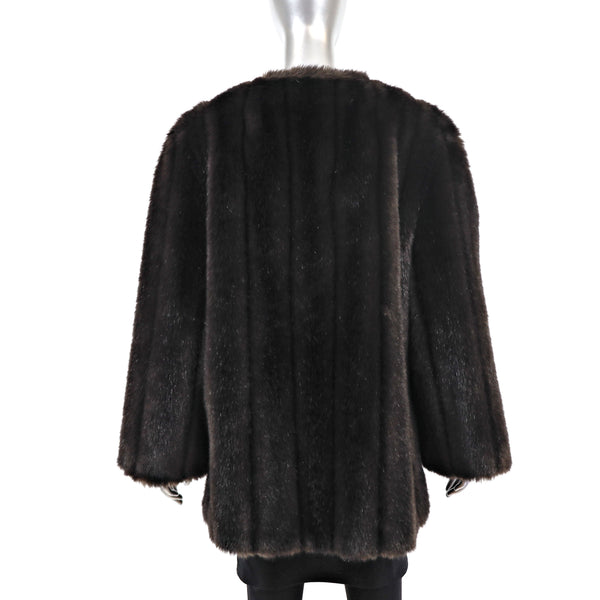 Faux Fur Jacket- Size L