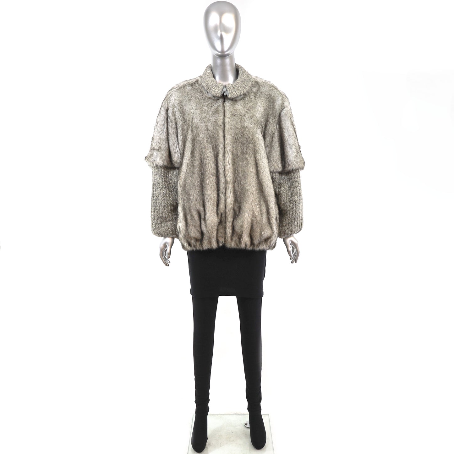 Faux Fur Jacket- Size L