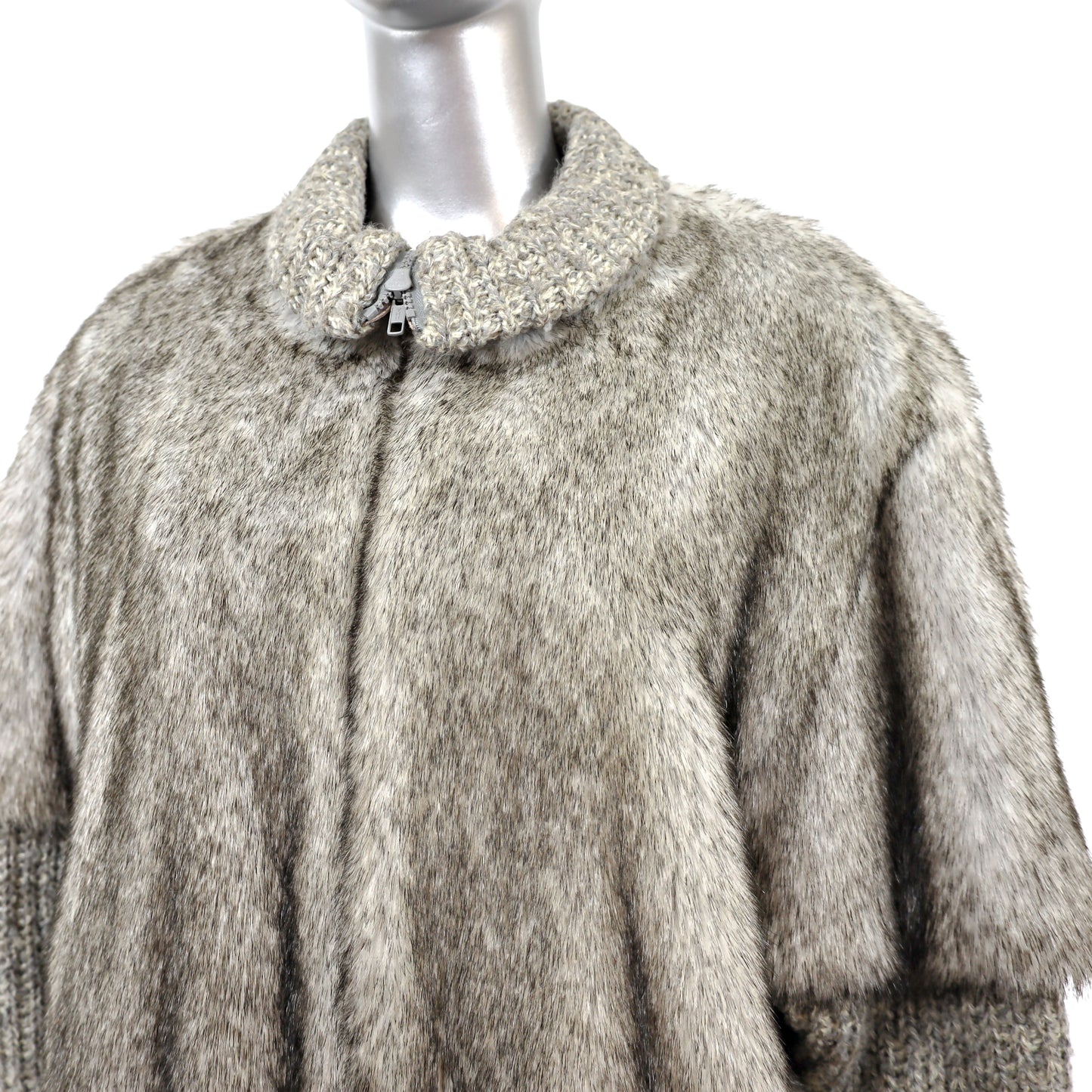 Faux Fur Jacket- Size L