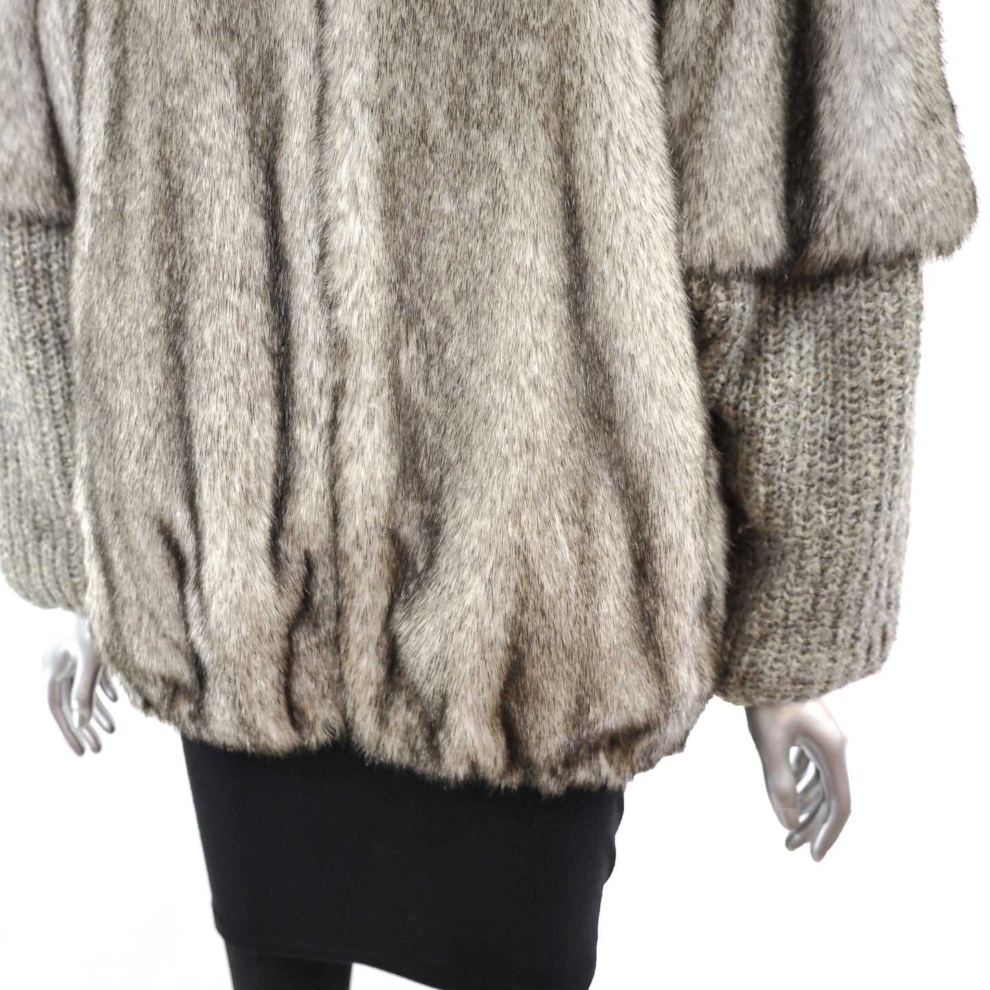 Faux Fur Jacket- Size L