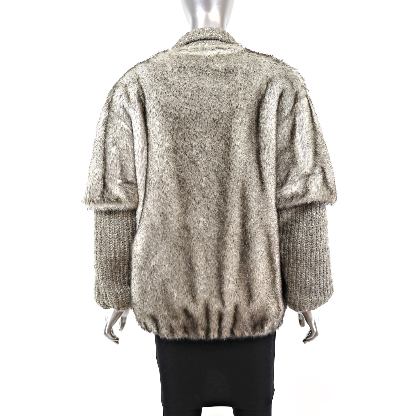 Faux Fur Jacket- Size L