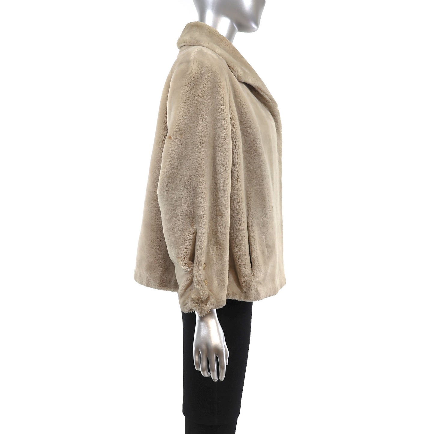 Faux Fur Jacket- Size L