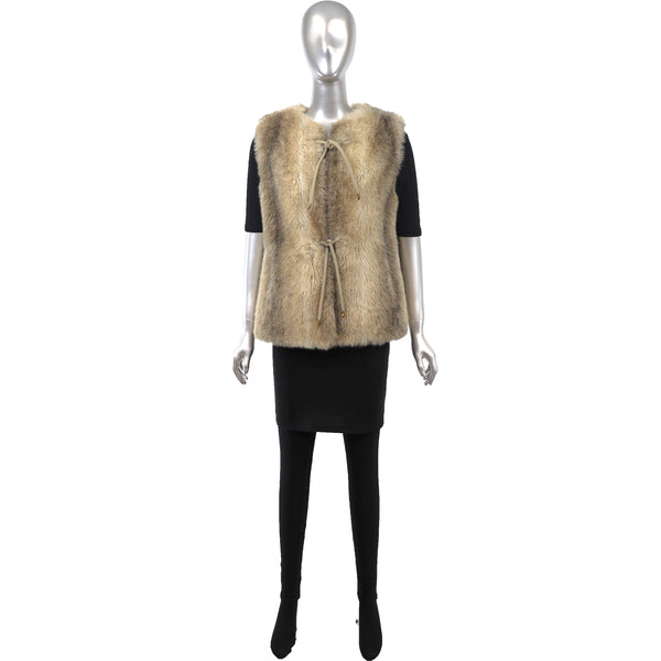 Faux Fur Vest- Size S