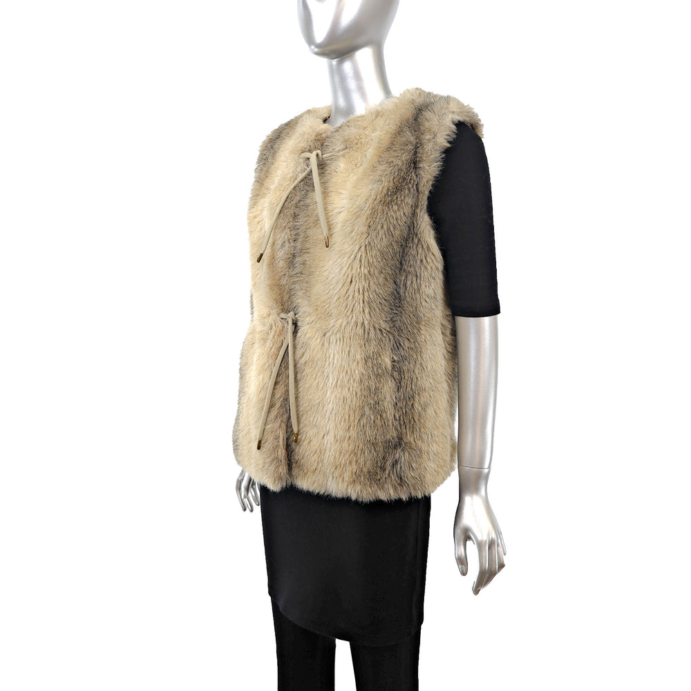 Faux Fur Vest- Size S