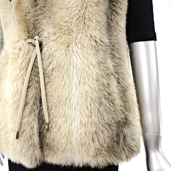 Faux Fur Vest- Size S