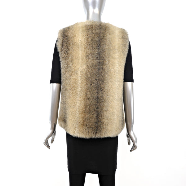 Faux Fur Vest- Size S