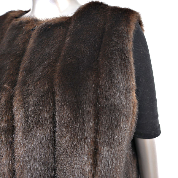 Faux Fur Vest- Size M