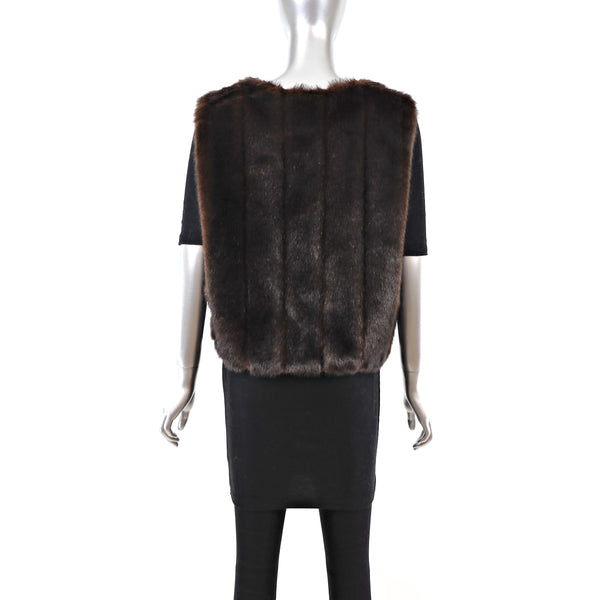 Faux Fur Vest- Size M